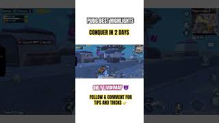 CONQUER IN 2 DAY | LIVIK MAP ONLY 😈 #pubg #shortvideos #shorts #trending