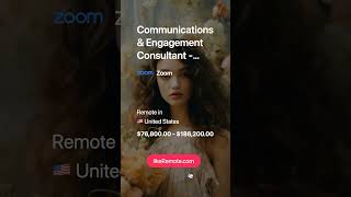 Communications & Engagement Consultant  💸 $76,800.00 - $186,200.00. Remote job in 🇺🇸 United States.
