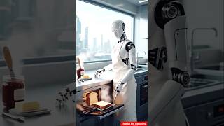 Robot Makes Breakfast! 🍞🤖#robot #shorts