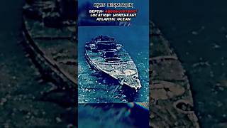 Depth and locations of famous shipwrecks #ships #wreck #sinking #tragedy #ww1 #ww2 #ocean #shorts
