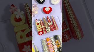 コギャルの【りおちゃん】イメージネイルを作ってみた！💋💄スーパーロングの派手派手ギャルネイル💅#ギャル #コギャル #ネイルチップ #レッド #りおちゃん #kogyaru #shorts