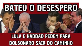 BATEU O DESESPERO - LULA E HADDAD PEDEM PARA BOLSONARO SAIR DO CAMINHO