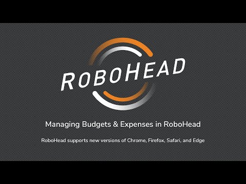 Managing Budgets and Expenses in RoboHead