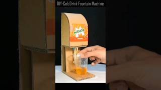 Cold Drink Fountain Machine from cardboard #diy #craft  #schoolproject
