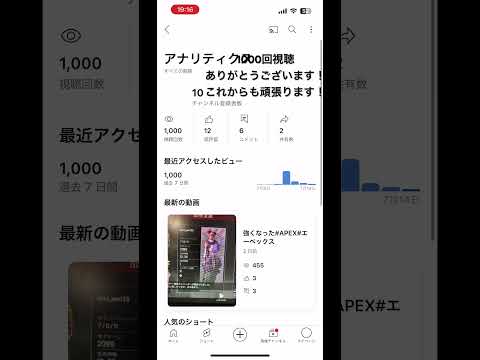 1000回も見てくれてるとか最高じゃん