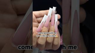 she wanted triple XL nails😟… | nail tech vlog 💅 #nails #nailtechvlog #nailtech #xxxlnails