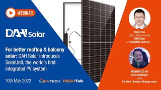 DAH Solar introduces SolarUnit, the world’s first integrated PV system