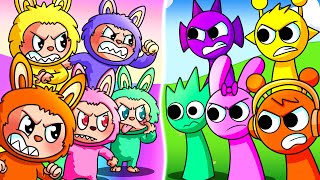 LABUBU vs. SPRUNKI... (Cartoon Animation)