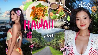 HAWAII: first time in OAHU, EXPLORING the island, what I eat, shopping, beach days, hiking and more✨