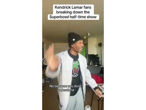 Kendrick Lamar fans breaking down the Superbowl half-time show