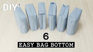 6 Ways to Sew Bag Bottom | Sewing Tips for Beginners | 2024