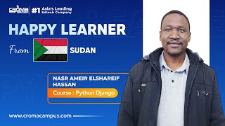 Review From International Student Mr. Nasr Ameir Elshareif Hassan | Python Django Course