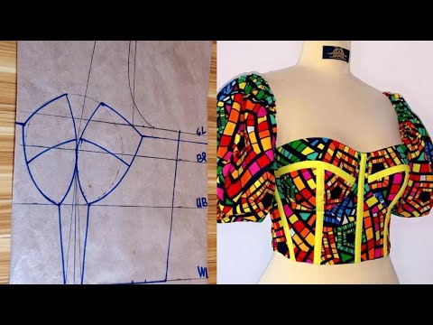 HOW TO DRAFT A THREE PART CORSET || Easy Beginners Friendly Tutorial #corset, #howto