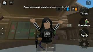 Killing my brother in murder mystery2 in idle mode😂