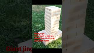 DIY giant jinga #short #diyprojects #woodworking #diygames #outdoorgames
