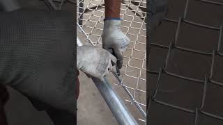 Galvanized stainless steel wire mesh assembly process