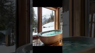 Self Care. #chalet #skitown #ski #winter #snow #architecture #aiarchitecture #airender #aiart