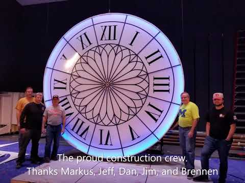 Giant Clock for BHS Musical production of Cinderella