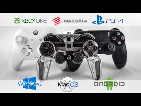 最强手柄对比-XBOX ONE手柄/PS4手柄/madcatz lynx9手柄对比Xbox One controller vs PS4 Controller vs madcatz lynx9