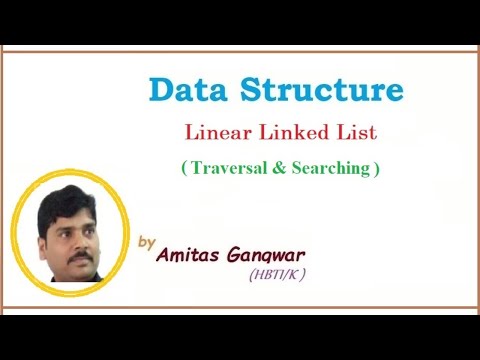 Data Structure (Linear Linked List Traversal & Searching)