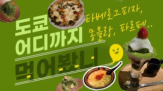 [vlog] 일상 브이로그(도쿄 마지막날, 꼭 먹어야할.. 타베로그 랭킹 피자집,,디저트 몽블랑과 파르페, 그리고 첫 이치란..)