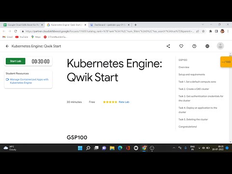 Kubernetes Engine Qwik Start | Qwiklabs | Kubernetes Engine in google cloud platform