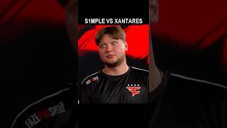 s1mple vs XANTARES #cs2 #counterstrike #csgo #s1mple #faze #karrigan #elige #frozen