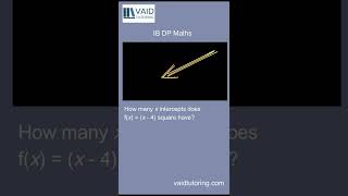 How many x intercepts does f(x) = (x-4) square have?