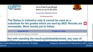 IGNOU TEE DEC 2024 RESULT Declared!!! | How to download ignou result and assignment status