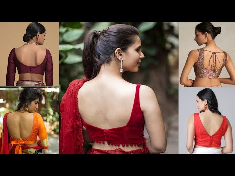 Most Stylish U-Shape Blouse Back Side Design | Most Trending U-Style Back Side Blouse Collection