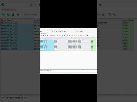 SAP Monitoring: Exploring SM51