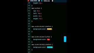 Html Css Animated Navbar | #short #css