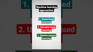 types of machine learning | approaches to machine learning #shorts #ml #machine learning #unfoldai