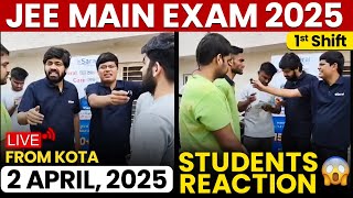 JEE Mains 2025: 2 Apr Shift 1 Exam Student Reaction LIVE from Kota | Paper Level, Weightage, Cutoff