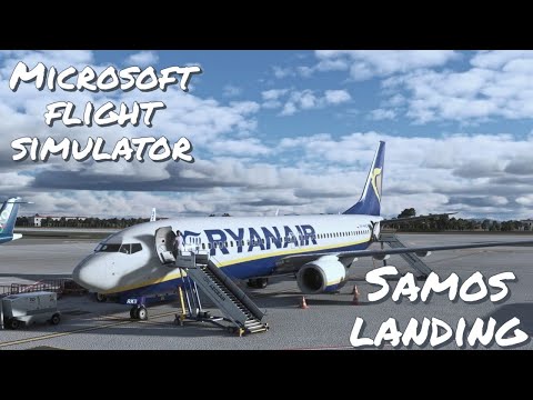 Microsoft flight simulator Samos landing on runway 09