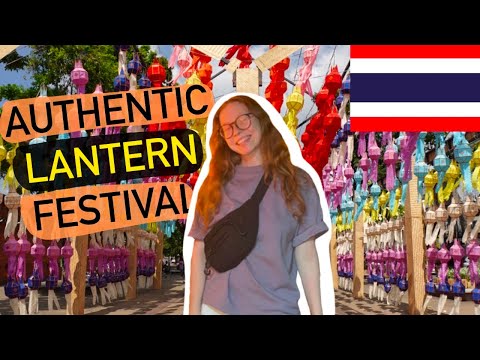 AUTHENTIC Thai Lantern Festival! 🇹🇭 (Loy Krathong, CHIANG MAI) ลอยกระทง