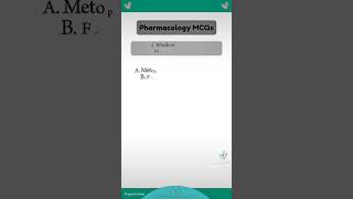 Pharmacology mcq challenge