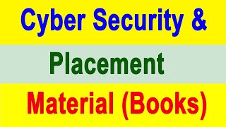 Cyber Security and Placement Material (Books) Available Tutorial in Telugu