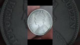 Empress Queen Victoria Silver Coin 1862 #victoria #coin #britishindiacoins #rarecoinsofindia