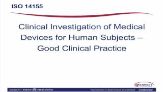 GCP for Medical Devices: ICH GCP E6 and ISO 14155 Trailer