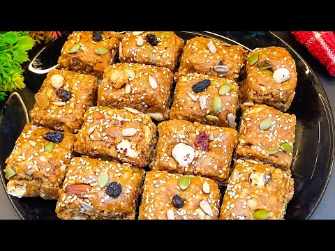 Dry Fruit Barfi Recipe | सर्दियों में बस एक पीस खा लें | Winter Special Gur Mewe Ki Barfi