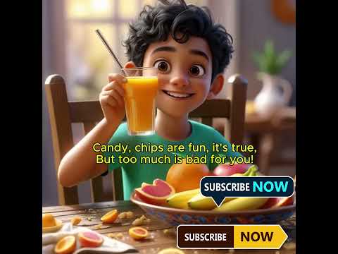 Healthy Food Song for Kids | Fun Animated Cartoon About Fruits & Vegetables #cartoon #disney #song