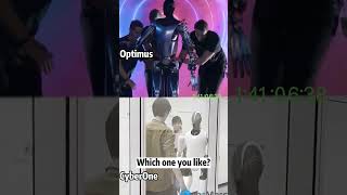 Tesla Vs Xiao Mi! Optimus Vs  Cyberone!