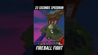 Fireball Fight Speedrun 🤩🥵 @minecraft #zeqa #bedrock #fireballfight