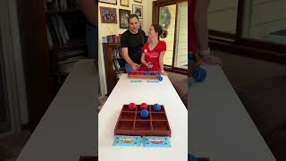 Thrilling Showdown 🏆 Tic Tac Toe Ball Toss #boardgames #couple