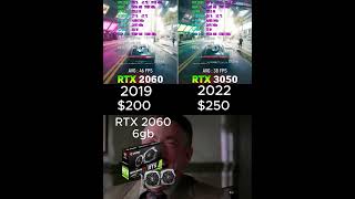 RTX 2060 6gb $200 Vs RTX 3050 8gb $250  #foryou  #gaming