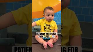 Baby Boy Waiting For Swim Class 👶🐟 #Shorts #Baby #BabyModel #CuteBaby #Adorable