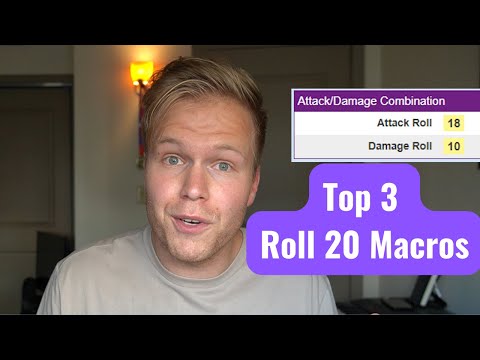 Three Roll 20 Macros to Improve Your Online Dungeons and Dragons