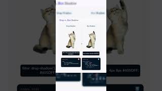 Drop vs Box Shadow | #shorts #coding #htmlcss #boxshadow