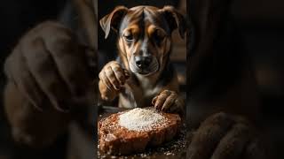 Watch This Dog Master the Perfect Steak!🥩🐕 #dog #shorts #funny #animals